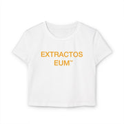 Camiseta corta Extractos EUM — Camiseta minimalista con estampado para mujer